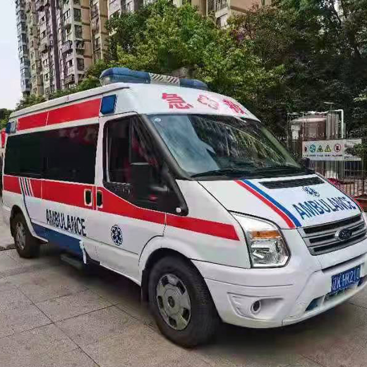 康定长途救护车护送病人返乡